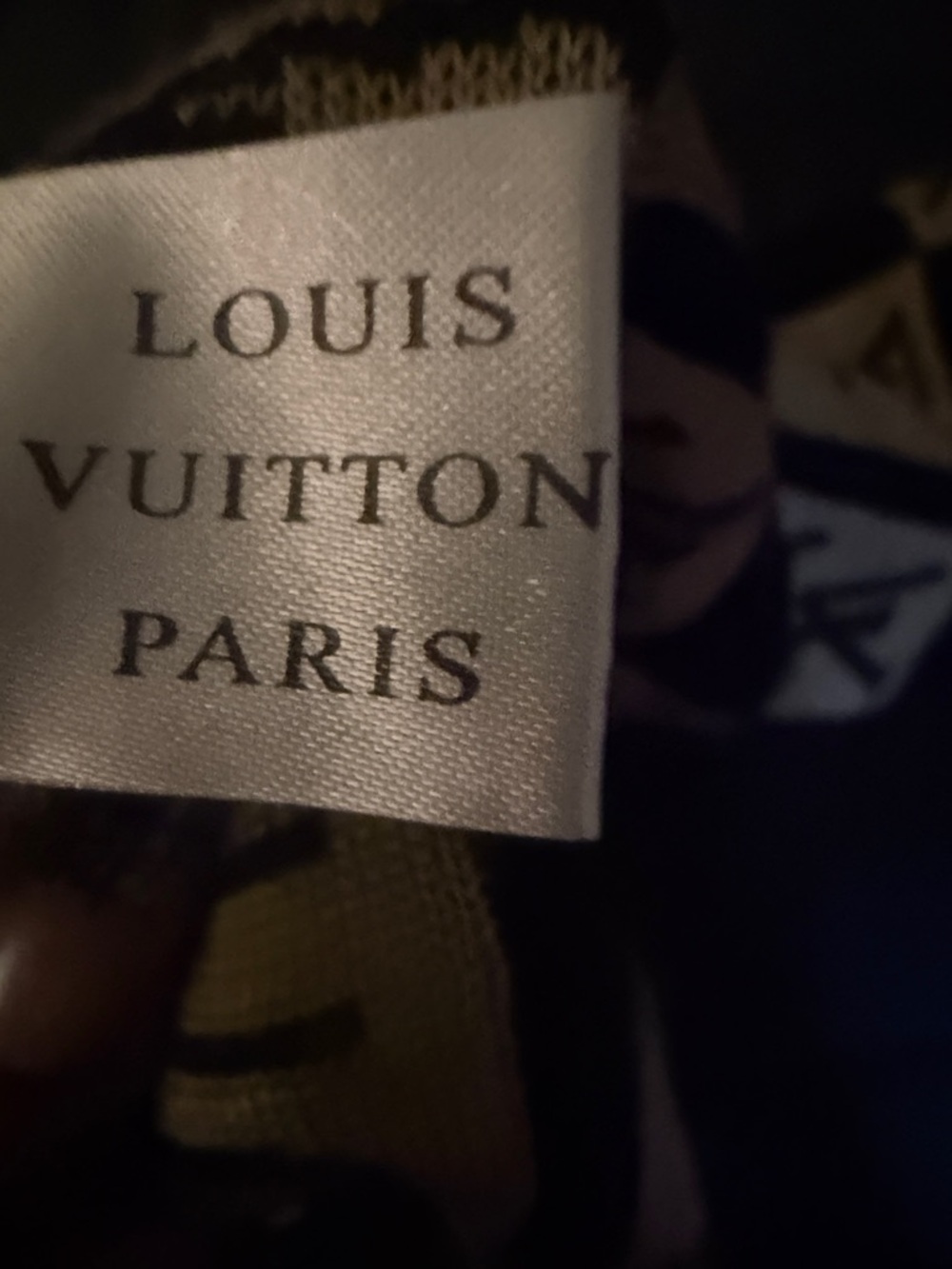 Louis Vuitton Black and Beige Checkerboard Logo Throw - Picture 2 of 5